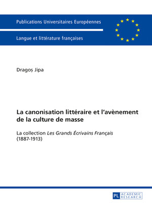 cover image of La canonisation littéraire et l'avènement de la culture de masse